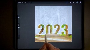 Procreate Tuto: Frohes neues Jahr 2023 Karte (+ free Download)