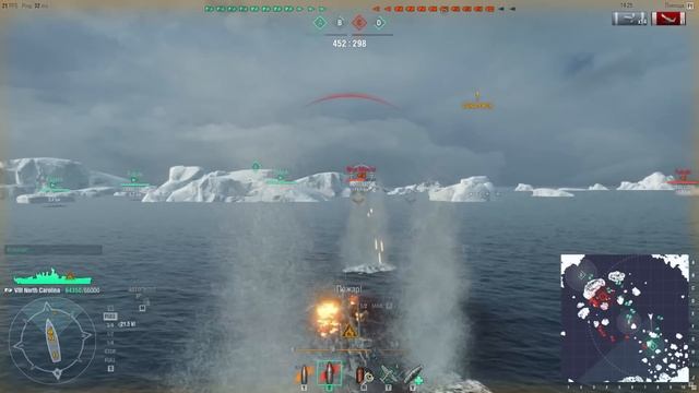 Гайд про линкор North Carolina World of Warships