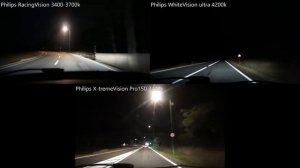 Philips X-tremeVision Pro150, RacingVision+150%, WhiteVision Ultra