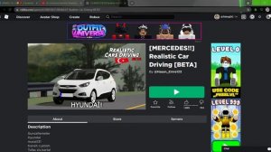 Realistic car simulator game for Roblox [MERCEDES!! Realistic Car Driving BETA]
