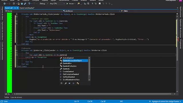 Limpiar campos textbox y combobox de un clic visual estudio смотреть онлайн