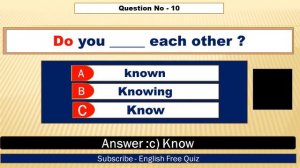 Present Simple & Past Simple I Grammar Test