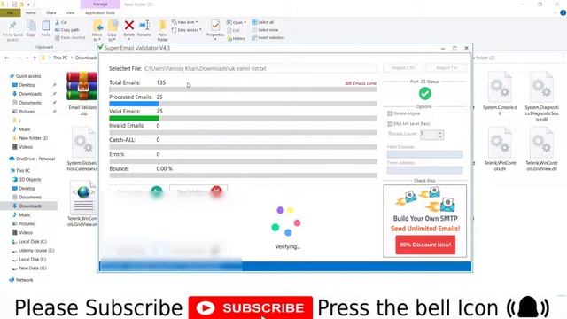 How to verify bulk Email Address for free 100%