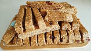 Яблочные Батончики со злаками и сухофруктами. Полезный перекус!