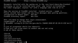 Установка командной оболочки BASH  в FreeBSD.