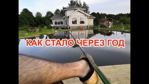 Пруд без фильтров, как сделал берега в пруду дешево, обзор через год