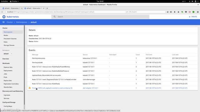 Enhanced events in Kubernetes Dashbord смотреть онлайн
