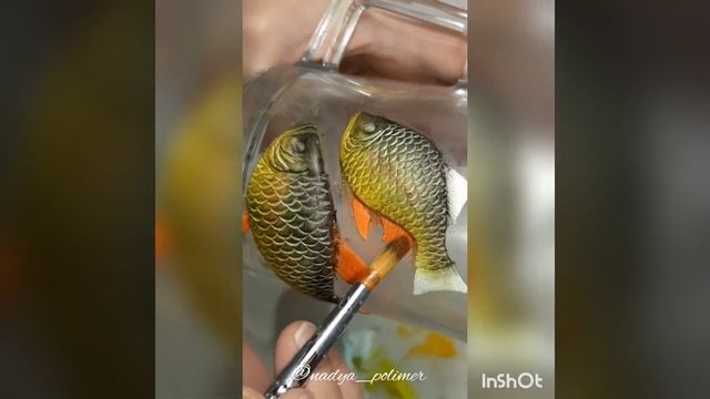 Карась из полимерной глины. Полимерная глина.