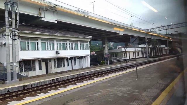 20.07.2022. Россия. Краснодарский край. Железнодорожная станция Хоста