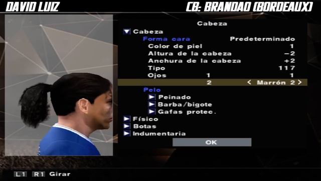 David Luiz New Hair PES 2017 PSP/PS2 смотреть онлайн