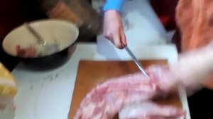 Шашлык из кролика.Мариновка с чебрецом.Приготовление шашлыка.