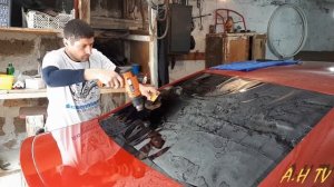 Тонирование заднего стекла формовка Toyota Camri