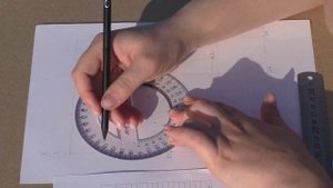 Топографический план  Нанесение точек тахеометрического хода  Транспортир+линейка  Работа с тахеоме