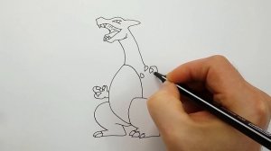 Как Нарисовать Покемона Чаризард поэтапно ★ Рисуем Покемонов