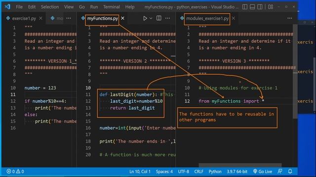 Python course: Exercises for beginners. # 1