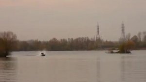 Мотор-болотоход 13 л.с., самодельный винт, 40,3 км-час.