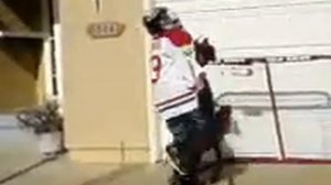 Slapshots at frightened goalie 2