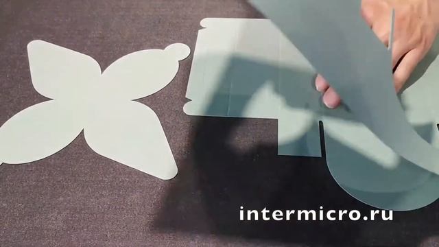 Изготавливаем коробку: раскрой картона 1 мм на IECHO PK