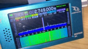 COMPARED - VCS Halifax Coast Guard radio Marine broadcast 2749 kHz Mediumwave DEEPSDR 101
