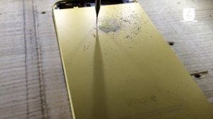 Изготовление светояблока на iPhone 5s в золотом корпусе