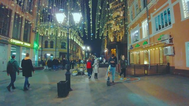 [4K] MOSCOW - Night Walk on Nikolskaya Street, Kuznetskiy Most, Bolshoy Theatre, Revolution Square смотреть онлайн