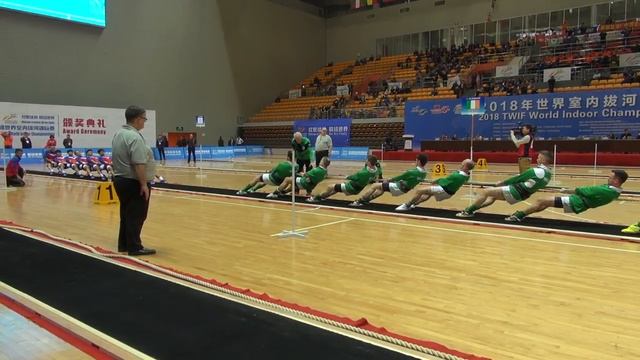 TWIF INDOOR-2018世界盃拔河錦標賽560kg冠軍賽第一局-中華台北VS愛爾蘭-2018 Tug of War World Championship -560kg-Final Game смотреть онлайн