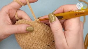 Убпссн- убавка полустолбиками с накидом при вязании игрушек крючком