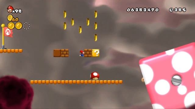New Super Mario Bros Wii Custom Level: Volcano Athletic Level смотреть онлайн