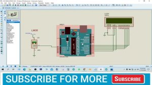 LM35 Temperature Sensor Using Arduino  | Proteus Simulation with Project file and Code