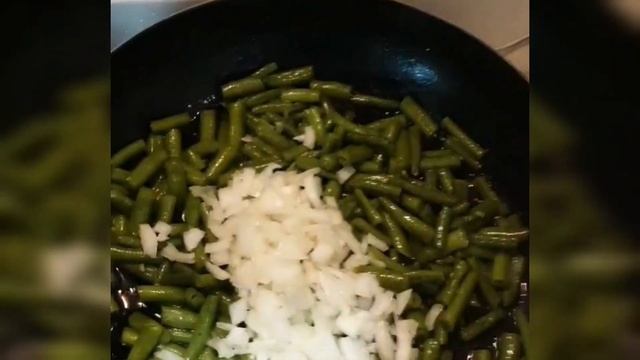 Замороженная стручковая фасоль.