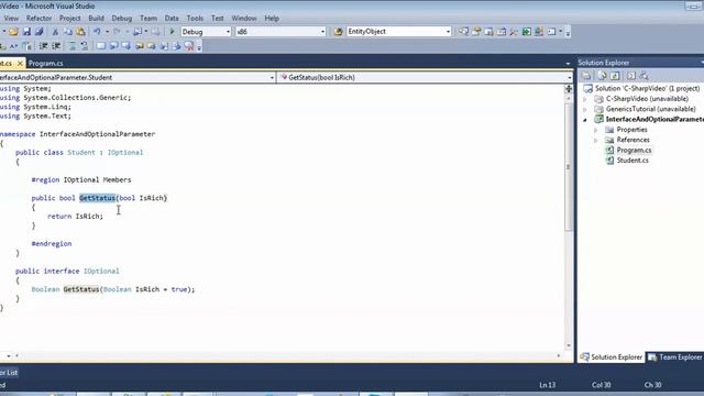 C# Optional Parameter in interface смотреть онлайн