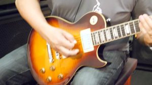 The Harley Benton SC-550 Faded Tobacco Flame with Dr. Ric