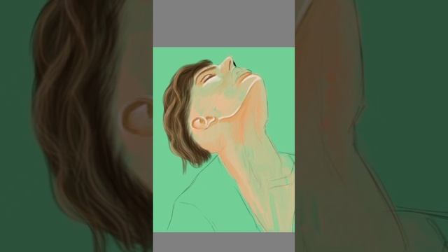 Как рисовать реалистичные волосы на Ipad? / How draw hair