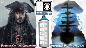 Spray Paint Art 22 - капитан Джек Воробей | Captain Jack Sparrow #Faster.mp4