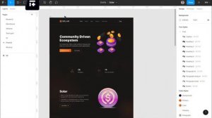 Solar- cryptocurrency landing page. | Landing page design with Figma | UI design 2022 with IT+(Plus