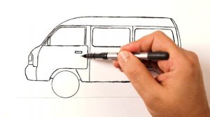 Как нарисовать машину Daewoo Damas