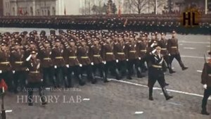 Парад в Москве 9 мая 1965 года.