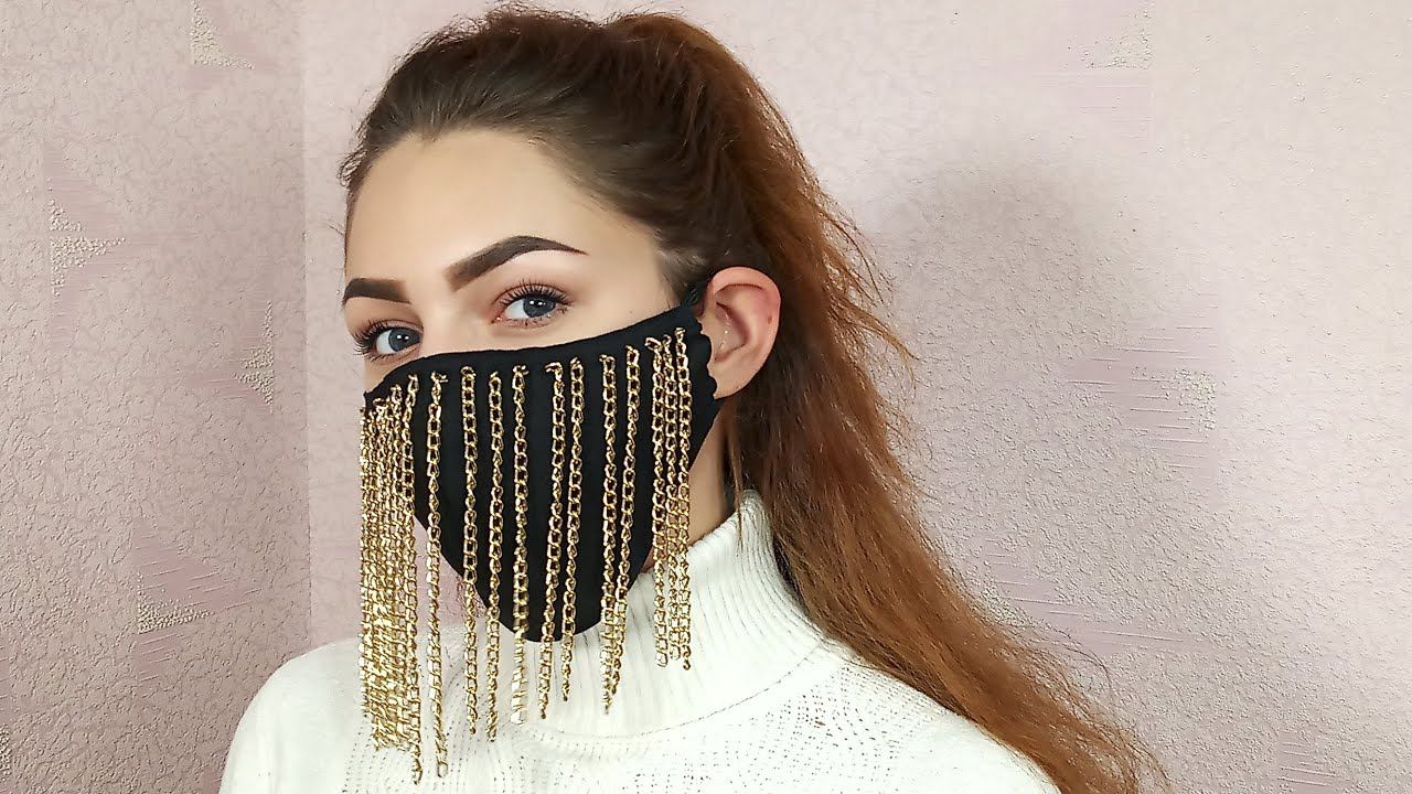 Как сделать многоразовую маску | Защитная ДИЗАЙНЕРСКАЯ маска+ выкройка