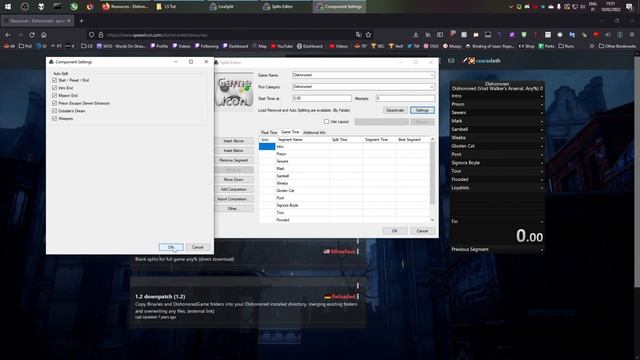 How to setup Livesplit for Dishonored games
