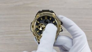 Золотые G-Steel / Casio G-SHOCK GST-B100GB-1A9