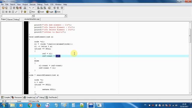 circular linked list c code, INSERT , DELETE , SEARCH, print.. смотреть онлайн