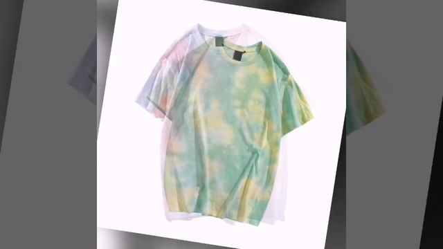 COLORICH Mens Tie Dye T-Shirts Cotton High Street Tees. смотреть онлайн