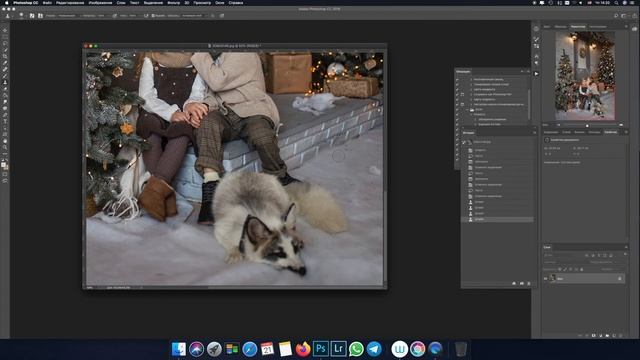 Обработка новогодней фотографии в Photoshop и Lightroom смотреть онлайн