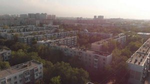 Алматы. Тастак-3. Обзор города со стороны дома 30 по улице Аносова. DJI Mavic Air