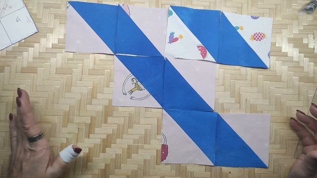 Лоскут просто. И без машинки Квадрат из треугольников. #лоскут #мклоскут #handmade смотреть онлайн