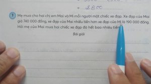 Toán lớp 4 Bài 11 Tiết 2 LUYỆN TẬP CHUNG  PHÉP CỘNG, PHÉP TRỪ CÁC SỐ CÓ NHIỀU CHỮ SỐ trang 42