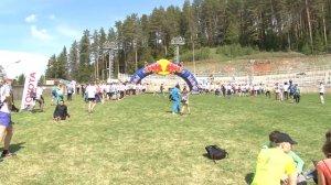 Церемония награждения победителей и призеров RedBull400 в Чайковском. 27 мая 2017 года.