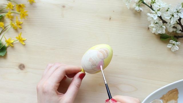 DIY | Пасхальные яйца, роспись акрилом.