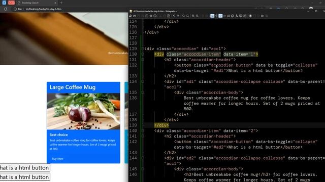 Learn to design Accordions in Bootstrap 5 (Class 6)