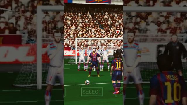 Temen Laknat! Free kick Messi Dihalangin! - Fifa 14 PPSSPP - #fifa14 #ppsspp #freekick